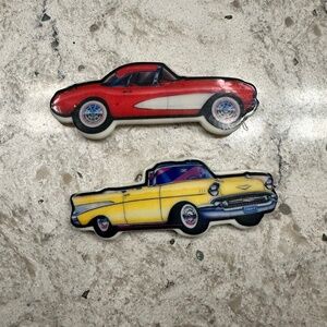 Set of 2 classic car‎ magnets